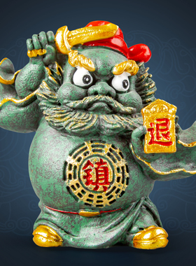 逗兽记青砂石摆件国潮桌面茶宠