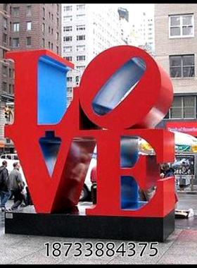 不锈钢爱情主题婚庆公园景观雕塑