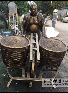 玻璃钢商业风民俗步行街景观雕塑