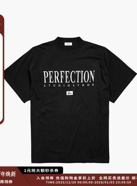 【现货】设计师品牌 ETHOR 25AW “PERFECTION”印花T恤