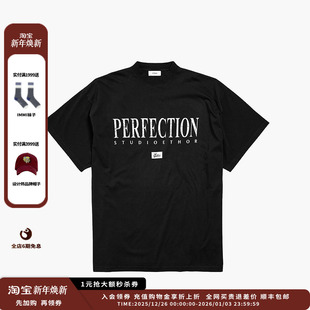 现货 PERFECTION 设计师品牌 25AW 印花T恤 ETHOR
