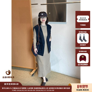 【现货】设计师品牌IMMI 25PF素色双层长袖连衣裙MWEFWJDS0315X