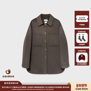 【现货】设计师品牌IMMI 25AW羊绒双面呢衬衫式外套MWEFWWJK1092X