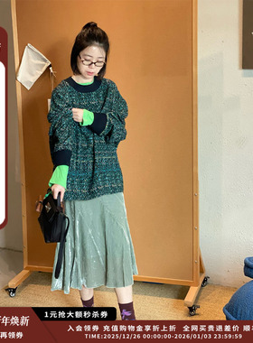 【现货】设计师品牌AETHER HAZE 25AW百搭款纯色半身裙JULY