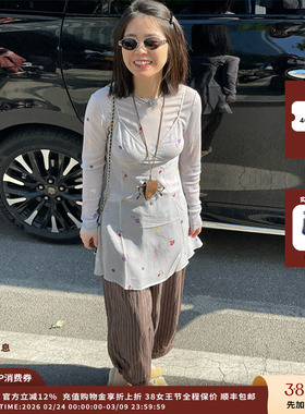 【现货】设计师品牌ASYUS 25PF印花吊带上衣JULY