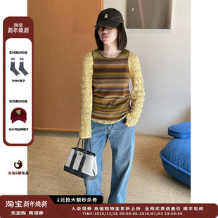 条纹羊毛背心JULY 设计师品牌SWAYING25AW 现货