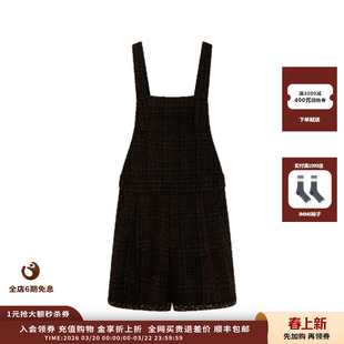 【现货】设计师品牌IMMI 25AW花纱呢背带工装短裤MWEFWWJP1220X