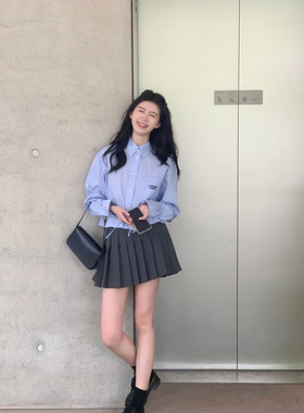 【现货】设计师品牌 CONCISE-WHITE 简白25AW 抽绳百褶裙