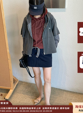 【现货】设计师品牌PUSHBUTTON 25PF拉链连帽衫JULY