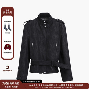 25AW黑色丹宁机车夹克JULY 设计师品牌ETHOR 现货