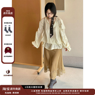 25SURPLUS真丝抽褶泡泡长袖 品牌IMMI 上衣MWESSWTP0496X 新品