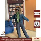 设计师品牌IMMI 现货 25AW牛仔绗棉毛领连帽夹克MWEFWDJK0787X