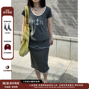 25SS进口埃及棉海锚T桖JULY 设计师品牌OIIORIRI 现货