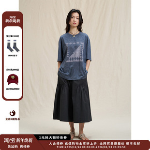 25SS杂点宽松短袖 设计师品牌WHM T恤JULY 现货