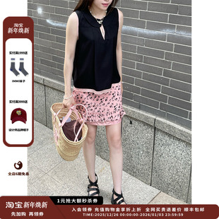 6月胶囊 设计师品牌COEMES 高腰显瘦木耳边包臀短裙JULY 现货