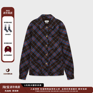 式 25AW格纹双面呢衬衫 设计师品牌IMMI 外套MWEFWWST1351X 现货