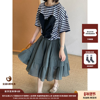 【现货】设计师品牌PUSHBUTTON 25PF荷叶边A字裙JULY