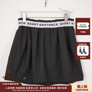 【现货】设计师品牌SHORT SENTENCE26SS字母提花橡筋腰短裙JULY