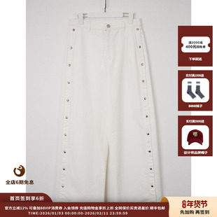 【现货】设计师品牌 Short Sentence 26SS侧开口宽松牛仔裤 JULY