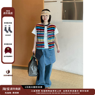 25AW解构拼接牛仔裙裤 SENTENCE 设计师品牌SHORT JULY 现货