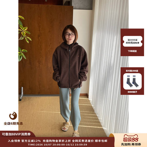 COEMES26FW摇粒绒连帽拉链外套