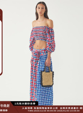 【现货】设计师品牌ANTIK BATIK 25SS拼色格纹上衣 JULY