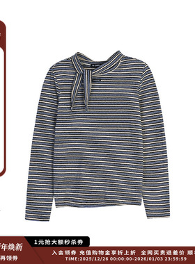 【现货】设计师品牌OIIORIRI  25AW 飘带条纹长袖TJULY