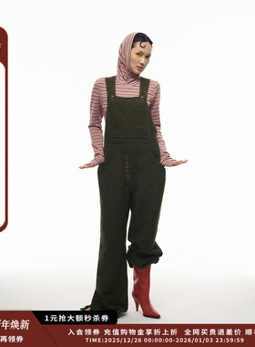 【设计师品牌PEPPERMIER】25SS起球羊毛垂坠背带裤JULY