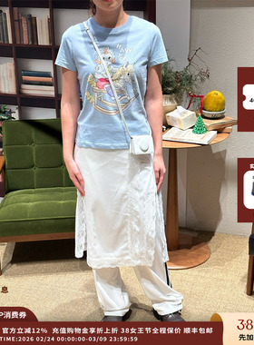 【现货】设计师品牌 PUSHBUTTON 26RS  叠层式半身裙运动裤