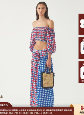 【现货】设计师品牌ANTIK BATIK 25SS拼色格纹上衣 JULY