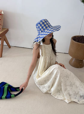 【现货】设计师品牌FRNCH 26SS 格子渔夫帽