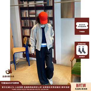 26SS 设计师品牌DUIDAO对倒 藏青色拼接休闲西裤 现货