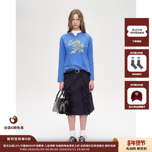 【现货】设品牌Short Sentence26SS Weekender光泽皮革中号手提包