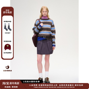 25AW SENTENCE 设计师品牌SHORT 褶裥茧型半身裙JULY 现货