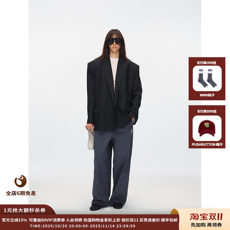 【新品】设计师品牌 ECHOADE 25PF宽肩西装外套JULY