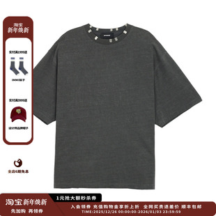 25AW木炭标志金属芯片T恤JULY 设计师品牌WE11DONE 现货