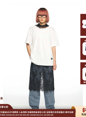 【现货】设计师品牌PUSHBUTTON25PS褶边领T恤JULY