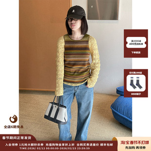 【现货】设计师品牌SWAYING25AW 条纹羊毛背心JULY