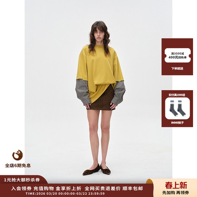 【现货】设计师品牌ASYUS 25PF麂皮半裙JULY