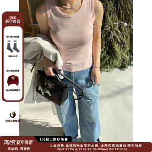 25PS现货印花合身无袖 设计师品牌YCH 上衣JULY 现货