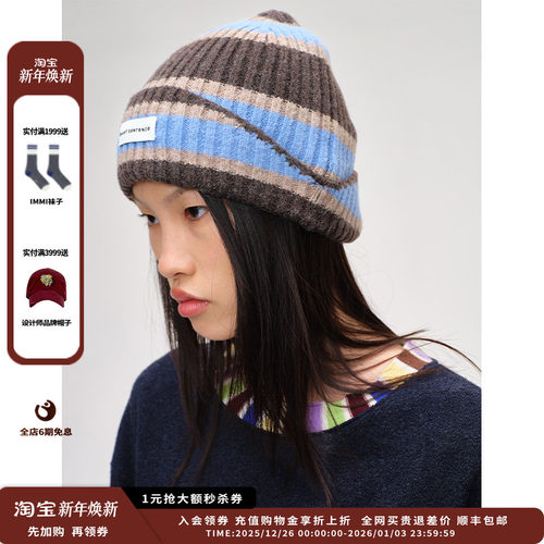 【现货】设计师品牌SHORT SENTENCE 25AW Daily 条纹冷帽JULY