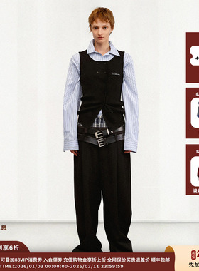 【现货】设计师品牌ETHOR 25AW羊毛针织背心JULY