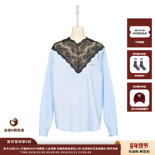 【现货】设计师品牌PUSHBUTTON 25AW蕾丝混纺衬衫JULY