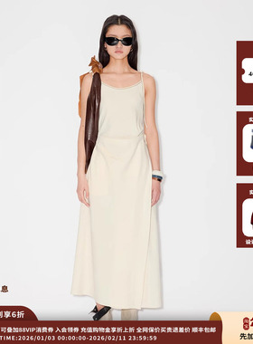 【现货】品牌IMMI 25SURPLUS醋酸系带吊带连衣裙MWESSWDS0475B