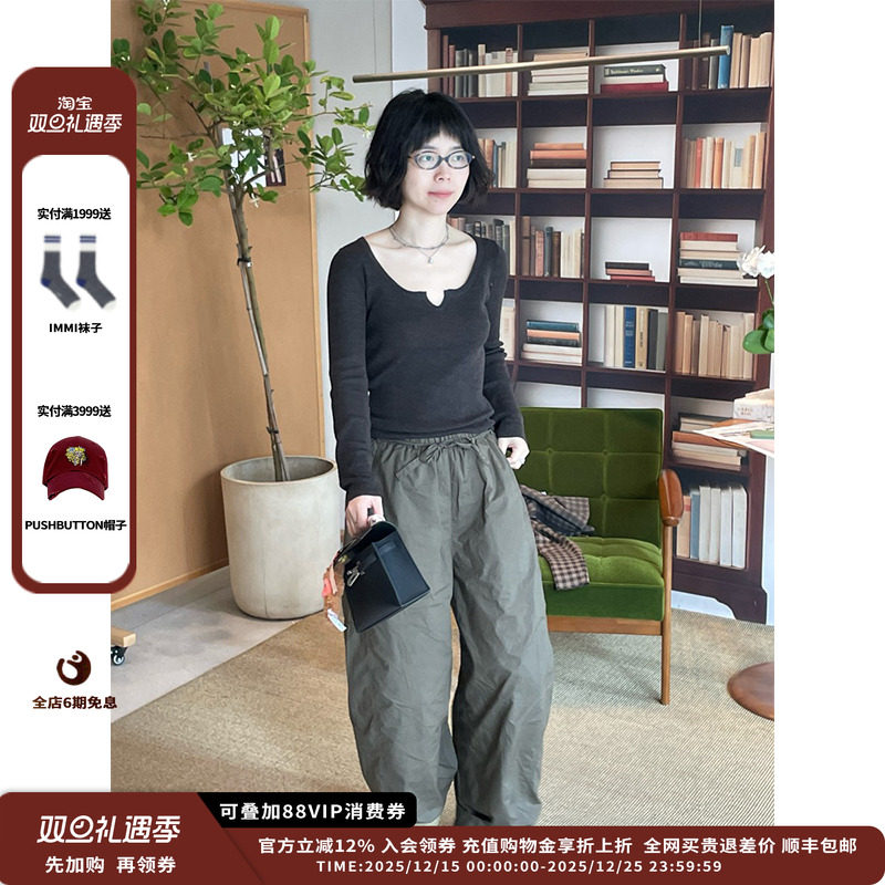 【现货】设计师品牌IMMI25AW羊毛圆低领长袖针织衫MWEFWKTP0614X