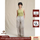 JULY 25SS立体印花薄棉布抽绳长裤 现货 设计师品牌WHM