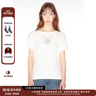 短袖 IMMI24AW超薄强粘针织字母玫瑰花修身 MWDFWJTE0383X 现货