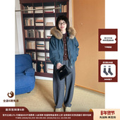 现货 设计师品牌WHM 25AW 斜纹羊毛针织布弧形裤 JULY