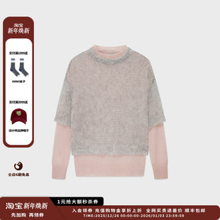 25AW马海毛假两件撞色上衣MWEFWKTP0625X 设计师品牌IMMI 现货