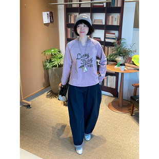 Short 设计师品牌 Sentence 26SS T恤 复古印花插肩长袖 现货